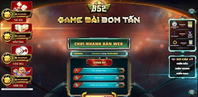 Đăng nhập để chơi bản web hoặc tải app